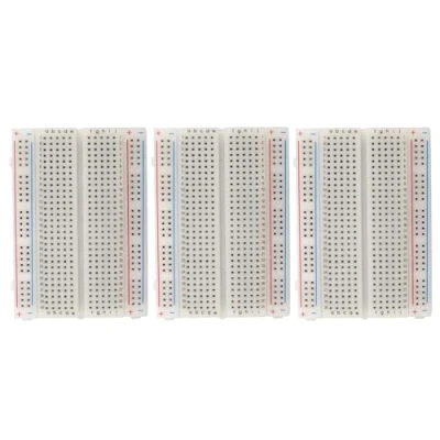 Afbeelding van MMOBIEL 3st PCB Breadboard Prototype Circuit Bord Soldeervrij 3x400 Punten Geschikt met DIY Arduino, Raspberry Pi 2 / 3 4 5 Projecten Proto Shield Distribution Verbindingsblokken