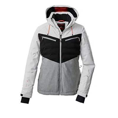 Afbeelding van Killtec (KILAH) Women&#039;s SKI jack/functioneel jack met afritsbare capuchon en sneeuwvanger KSW 21 WMN JCKT, Wit, 38, 38619 000