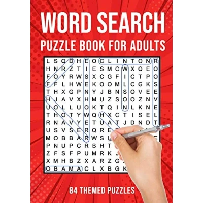Afbeelding van Word Search Puzzle Books for Adults: Large Print Wordsearch 84 USA Themed Puzzles (US Version)
