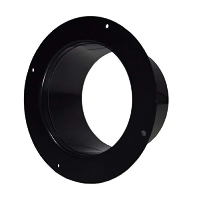 Afbeelding van AZITICY Wandflens buisconnector 100 mm connector verbindingsstuk aansluitflens ventilatiebuis voor afvoerventilator, buisventilator, afvoerslang (model A / 100mm)