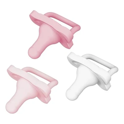 Afbeelding van Dr. Brown&#039;s HappyPaci 100% siliconen fopspeen 0 6m, BPA vrij, wit, roze, lichtroze, 3 stuks