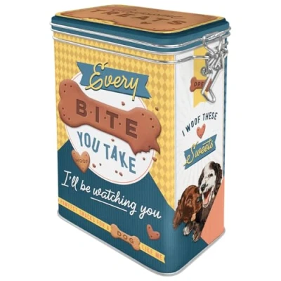 Afbeelding van Every Bite You Take Dog Treats. Bewaarblik met clipsluiting.