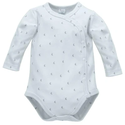 Afbeelding van Pinokio Bodysuits voor babyjongens, lange mouwen, buttoned ondergoed, Blue Hello Moon, 68 cm