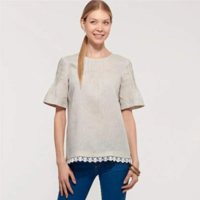 Afbeelding van New look patroon N6604 Misses&#039; Tops, Papier, Wit, VARIOUS