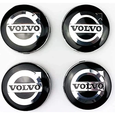 Afbeelding van Naafdop 4 Stuks 60 MM Voor Volvo V40 V60 V90 S60 S40 V70 XC70 XC60 XC90 Auto Wiel Center Styling Velgen Cover Badge Embleem Sticker Wielnaafdoppen