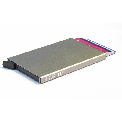 Afbeelding van Figuretta Aluminium Hardcase RFID Cardprotector Groengrijs