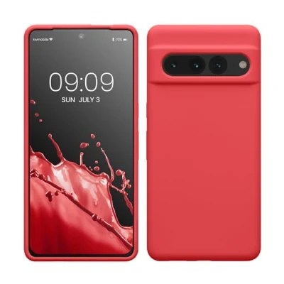 Afbeelding van kwmobile telefoonhoesje geschikt voor Google Pixel 7 Pro Hoesje met siliconen coating Smartphone case in dolce vita