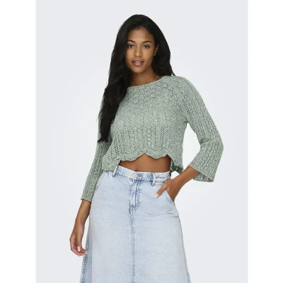Afbeelding van Onlnola Life KNT Noos 3/4 Pullover, Jadzijde, L