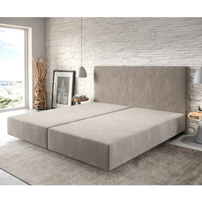 Afbeelding van DELIFE Boxspringbed Dream Well microvezel beige 200x200 cm