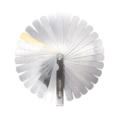 Afbeelding van ValueHall 32 Blades Feeler Gaug Set RVS Voeler Gauge Opvouwbaar Voelermaat voor Het Meten van Spleetbreedte of Dikte V8A05