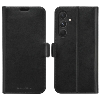 Afbeelding van Samsung Galaxy S24 Hoesje Echt leder dbramante1928 Bookcase Zwart Telefoonhoesje
