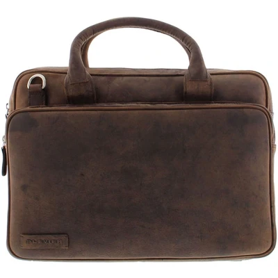 Afbeelding van Plevier Retro Bell Laptoptas 2 Vaks 13 15&quot; Dark Brown