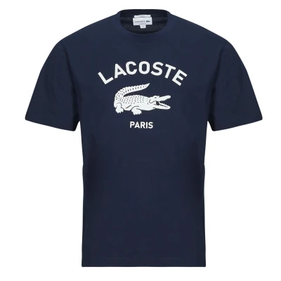 Afbeelding van Lacoste Tshirt print, Maat: XL, Navy blue