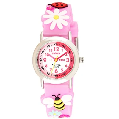 Afbeelding van Ravel Kinderen roze bijen tijd leraar horloge (In Engels) Analoge Kwarts R1513.83