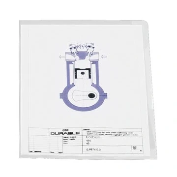 Afbeelding van Durable L map A4, Transparant, 10 Stuks
