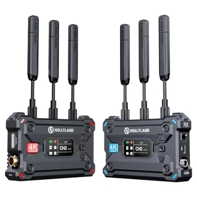 Afbeelding van Hollyland Pyro S Videoverbinding Draadloos HDMI SDI video overdrachtssysteem 4k30/1080p60, 400m, 50ms Latency, tot 4 RX, Automatic Dual Band Hopping, Smart Channel Scanning, UVC Live Streaming