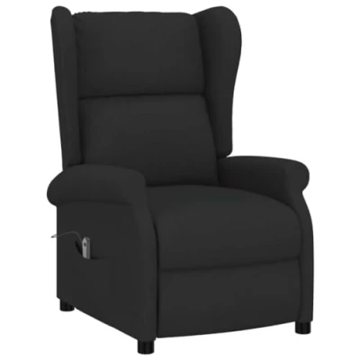 Afbeelding van vidaXL Fauteuil verstelbaar elektrisch stof zwart
