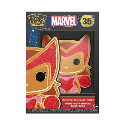 Afbeelding van Funko POP! Large Enamel Pin MARVEL: GINGERBREAD SCARLETT Marvel Comics Emaille Spelden Leuke Verzamelbare Nieuwigheid Broche voor Rugzakken &amp; Tassen Cadeau Idee Officiële Merchandise
