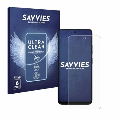Afbeelding van Savvies Screenprotector voor Motorola Moto G35 Folie Beschermfolie transparant (6 Stuks)