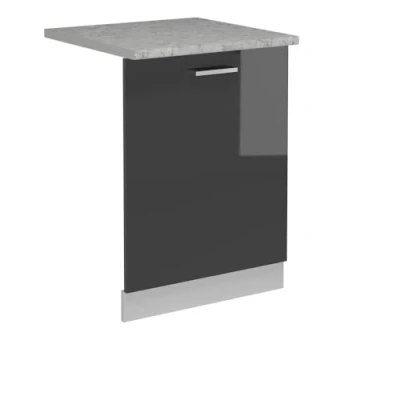Afbeelding van Vicco Afwaspaneel R Line, antraciet hoogglans, 60 cm, AP marmer