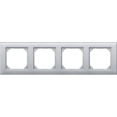 Afbeelding van Merten 486460 Afdekking Frame System M Aluminium