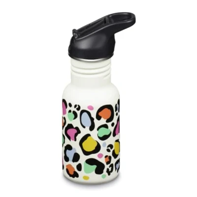 Afbeelding van Klean Kanteen Fiets drinkflessen Classic Narrow (Flip Sport) met drinksluiting van roestvrij staal in de kleur roze een volume 355 ml, 1011207