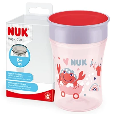 Afbeelding van NUK Drinkbeker Magic Beker 230 ml 360 drinkrand rood