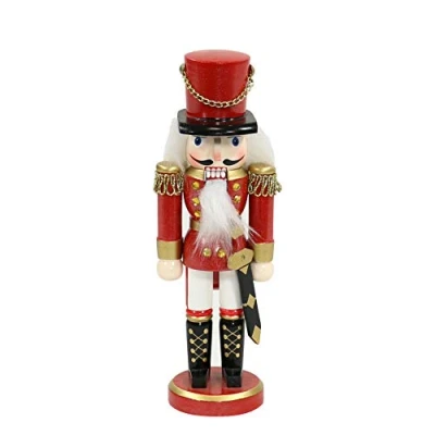 Afbeelding van Dekohelden24 Betoverende notenkraker soldaat in rood klassiek, ca. 25 cm, 520213