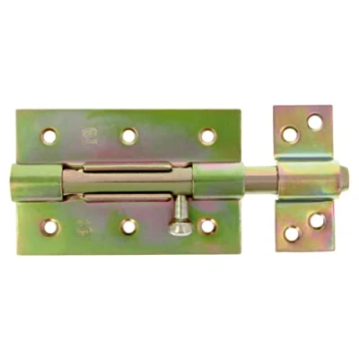 Afbeelding van AMIG schuifslot/plaatgrendel staal 10cm gegalvaniseerd incl schroeven deur raam Grendels
