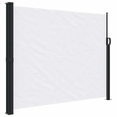 Afbeelding van Windscherm uittrekbaar 160x600 cm wit