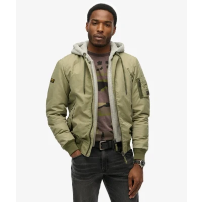Afbeelding van Superdry &amp; Co Military Lichte jas, Heren, Maat: XL, Washed olive green