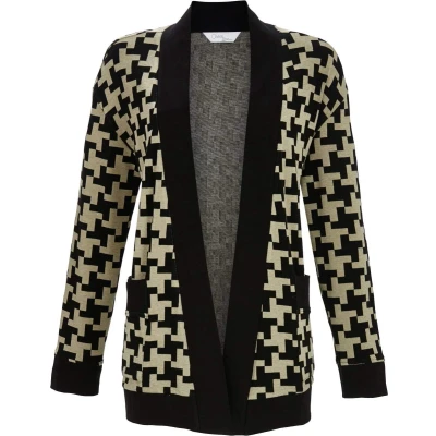 Afbeelding van Vest abstract pied de poule