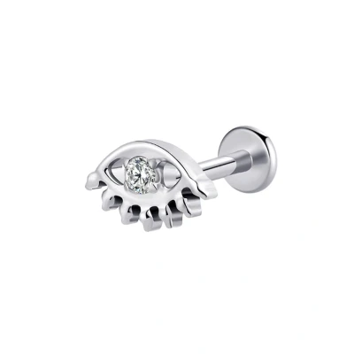 Afbeelding van Titanium Helix / Tragus Piercing Kristallen Oogontwerp