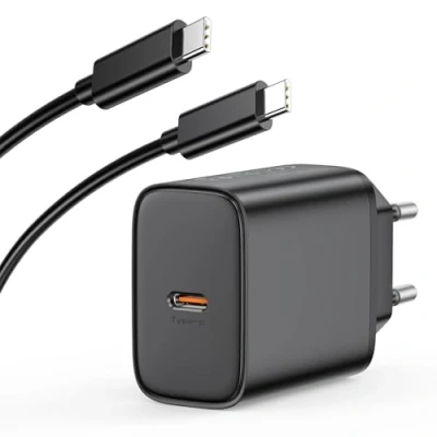 Afbeelding van 45 W USB C oplader oplaadkabel voor iPhone 16/16 Pro/16 Pro Max/16 Plus/15/15 Pro/15 Max/15 Plus/iPad Pro/Mini/Air, Samsung Galaxy S24/S23, stekker voeding met 2 m kabel stopcontact