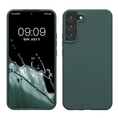 Afbeelding van kwmobile telefoonhoesje compatibel met Samsung Galaxy S22 Plus hoesje Zachte case voor smartphone Back cover in blauwgroen