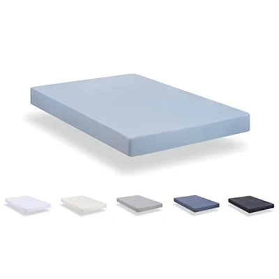 Afbeelding van Todocama Hoeslaken van extra zachte geborstelde microvezel (bed 180 x 190/200 cm, lichtblauw)