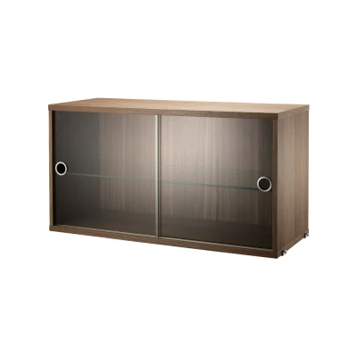 Afbeelding van String vitrinekast 78 cm walnoot