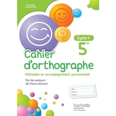 Afbeelding van Cahier d&#039;orthographe cycle 4 / 5e éd. 2016