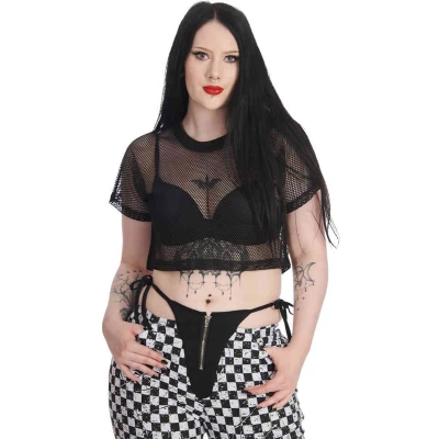 Afbeelding van Banned Drama Queen Crop top XS Zwart