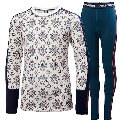 Afbeelding van Helly Hansen Unisex Kids Jr Graphic LIFA Merino Set Baselayer