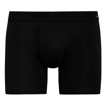 Afbeelding van Calida Herenslips Cotton Code Boxer Brief With Fly Zwart katoen Small Heren