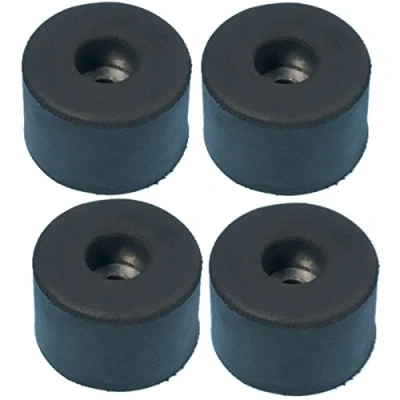 Afbeelding van Adam Hall Hardware 4911 set van 100 rubberen voetjes 38 x 25 mm zwart in zak