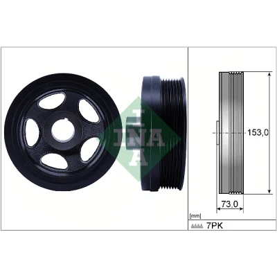 Afbeelding van Riemschijf, krukas Schaeffler INA 544 0183 10