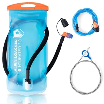 Afbeelding van Alpin Loacker Outdoor drinkzak met drinkslang voor sport en outdoor, superlichte waterzak wandelen, drinksysteem, BPA vrij, lichte rugzak, drinkzak, 3 liter