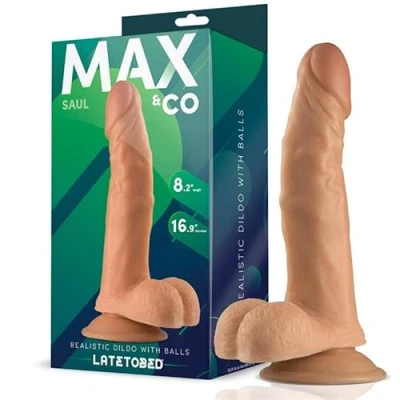Afbeelding van MAX and CO Saul Realistic Dildo With Testicles Flesh 8,25 21 Cm