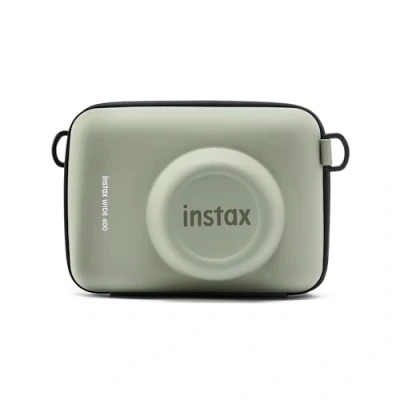 Afbeelding van instax WIDE 400 instant camera, Automatische belichting en flitsregeling, BREED beeldformaat, statief socket, Groen, Film apart verkocht