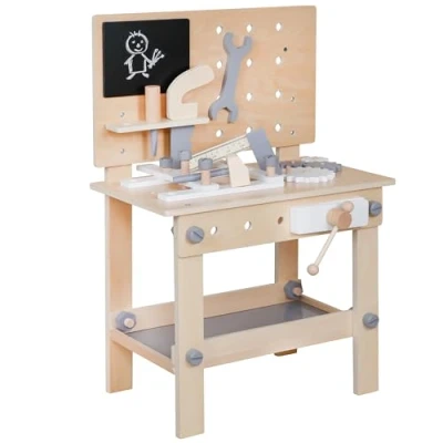 Afbeelding van Creatieve Werkbank Voor Kinderen Met houten gereedschap