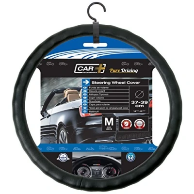 Afbeelding van Car Plus Stuurhoes Ergo Universeel Leer Zwart 37 39 Cm