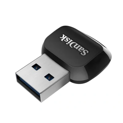 Afbeelding van SanDisk QuickFlow microSD UHS I kaart USB A lezer/ schrijver, tot 250 MB/s lees en 150 schrijfsnelheden, 3.2 Gen 1
