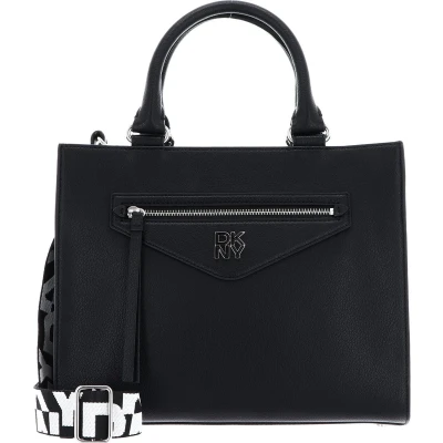 Afbeelding van DKNY Point TOTE Handtas, Dames, Maat: One Size, Black/silver